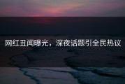 网红丑闻曝光，深夜话题引全民热议
