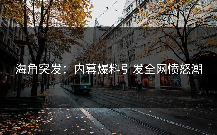 海角突发：内幕爆料引发全网愤怒潮
