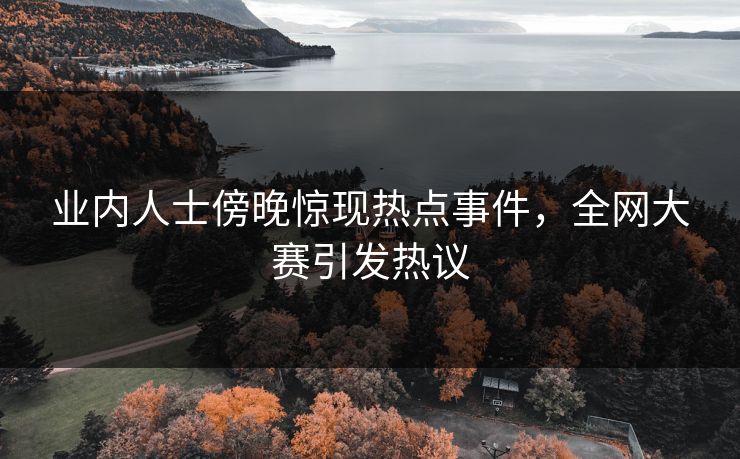 业内人士傍晚惊现热点事件，全网大赛引发热议