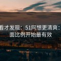 拆开看才发现：51网想更清爽：从画面比例开始最有效