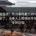微密圈盘点：热点事件最少99%的人都误会了，当事人上榜理由夸张令人全网炸裂