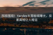 围观围观！Yandex本周秘闻曝光，反差真相让人瞠目