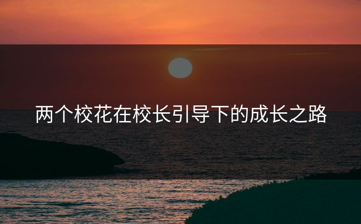 两个校花在校长引导下的成长之路